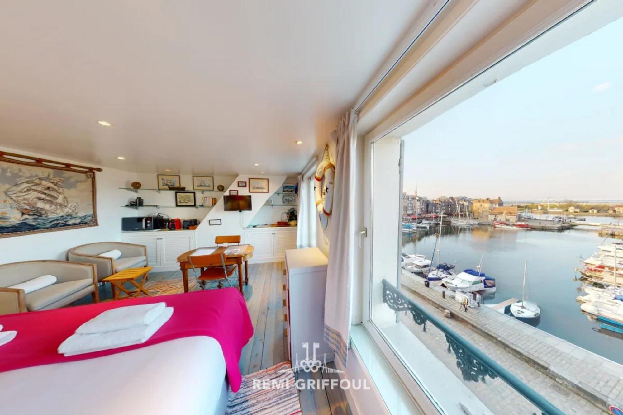 Appartamento Racing The Wind Breathtaking Port View 2 Pers Honfleur Esterno foto