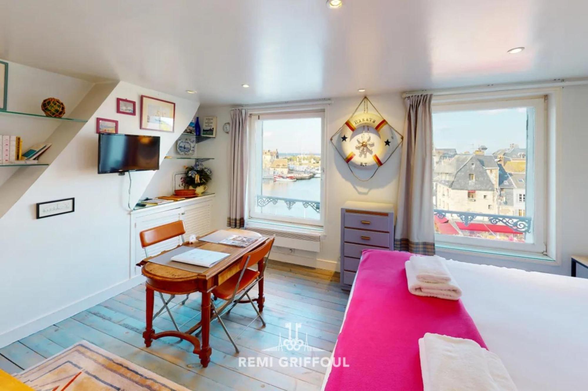 Appartamento Racing The Wind Breathtaking Port View 2 Pers Honfleur Esterno foto